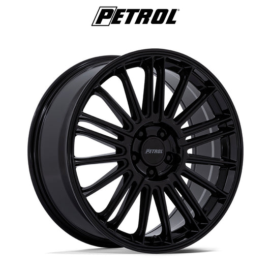 レクサス ＲＸ用 ペトロール P1D 19x8J ET 40 フロント、リア グロスブラック ホイール４本セット　Petrol P1D 19X8 5X4.5 72 +40 G-BLK (消費税、送料込み)