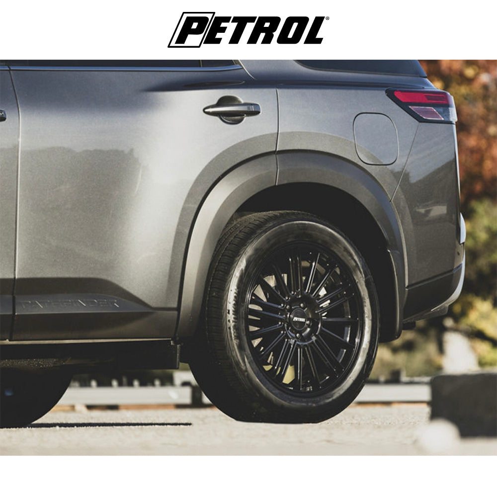 テスラモデル３用 ペトロール P1D 19x8J ET 40 フロント、リア グロスブラック ホイール４本セット　Petrol P1D 19X8 5X4.5 72 +40 G-BLK (消費税、送料込み)
