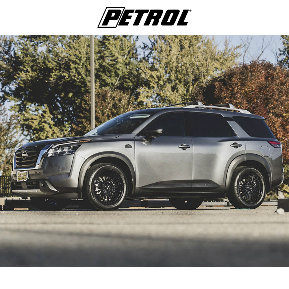 テスラモデル３用 ペトロール P1D 19x8J ET 40 フロント、リア グロスブラック ホイール４本セット　Petrol P1D 19X8 5X4.5 72 +40 G-BLK (消費税、送料込み)
