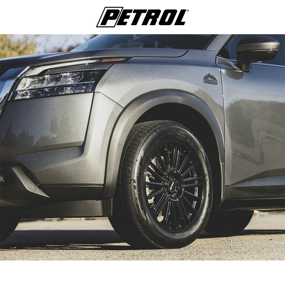 テスラモデル３用 ペトロール P1D 19x8J ET 40 フロント、リア グロスブラック ホイール４本セット　Petrol P1D 19X8 5X4.5 72 +40 G-BLK (消費税、送料込み)