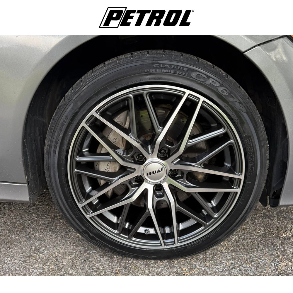 テスラモデルＹ用 ペトロール P3E 19x8.5J ET 40 フロント、リア グロスガンメタル ブラッシュドマシニンドフェイス ホイール４本セット　Petrol P3E 19X8.5 5X4.5 72 +40 G-GNMTL-MCH-FC (消費税、送料込み)