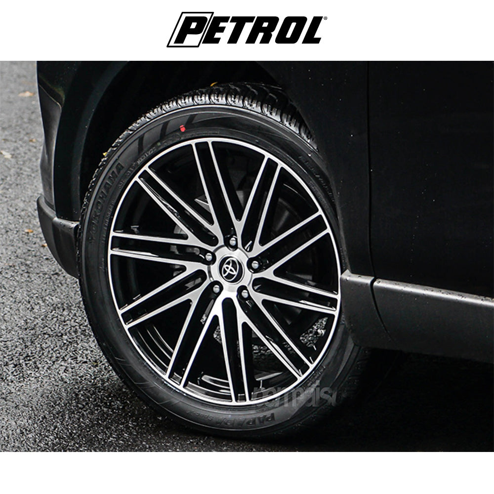 テスラモデル３用 ペトロール P1C 19x8J ET 40 フロント、リア グロスブラック／マシニングカットフェイス ホイール４本セット　Petrol PE P1C 19X8 5X4.5 76 G-BLK MACH +40 (消費税、送料込み)