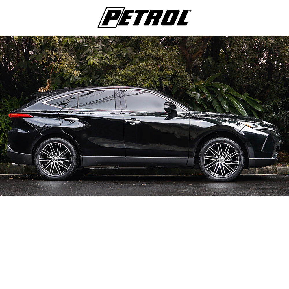 テスラモデル３用 ペトロール P1C 19x8J ET 40 フロント、リア グロスブラック／マシニングカットフェイス ホイール４本セット　Petrol PE P1C 19X8 5X4.5 76 G-BLK MACH +40 (消費税、送料込み)