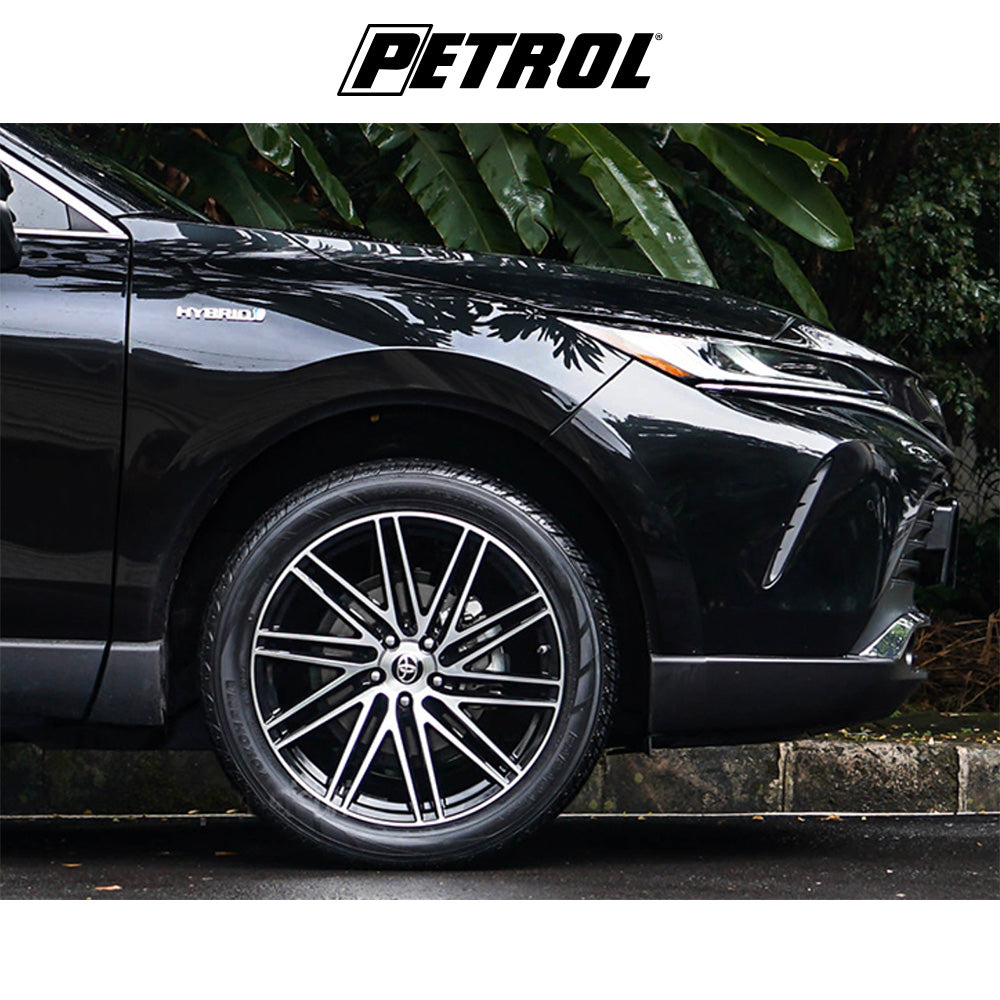 テスラモデル３用 ペトロール P1C 19x8J ET 40 フロント、リア グロスブラック／マシニングカットフェイス ホイール４本セット　Petrol PE P1C 19X8 5X4.5 76 G-BLK MACH +40 (消費税、送料込み)