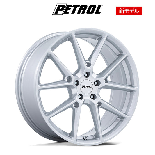 レクサス ＲＸ用 ペトロール P1E 19x8J ET 40 フロント、リア グロスシルバー ホイール４本セット　Petrol P1E 19X8 5X4.5 72 +40 G-SLV (消費税、送料込み)