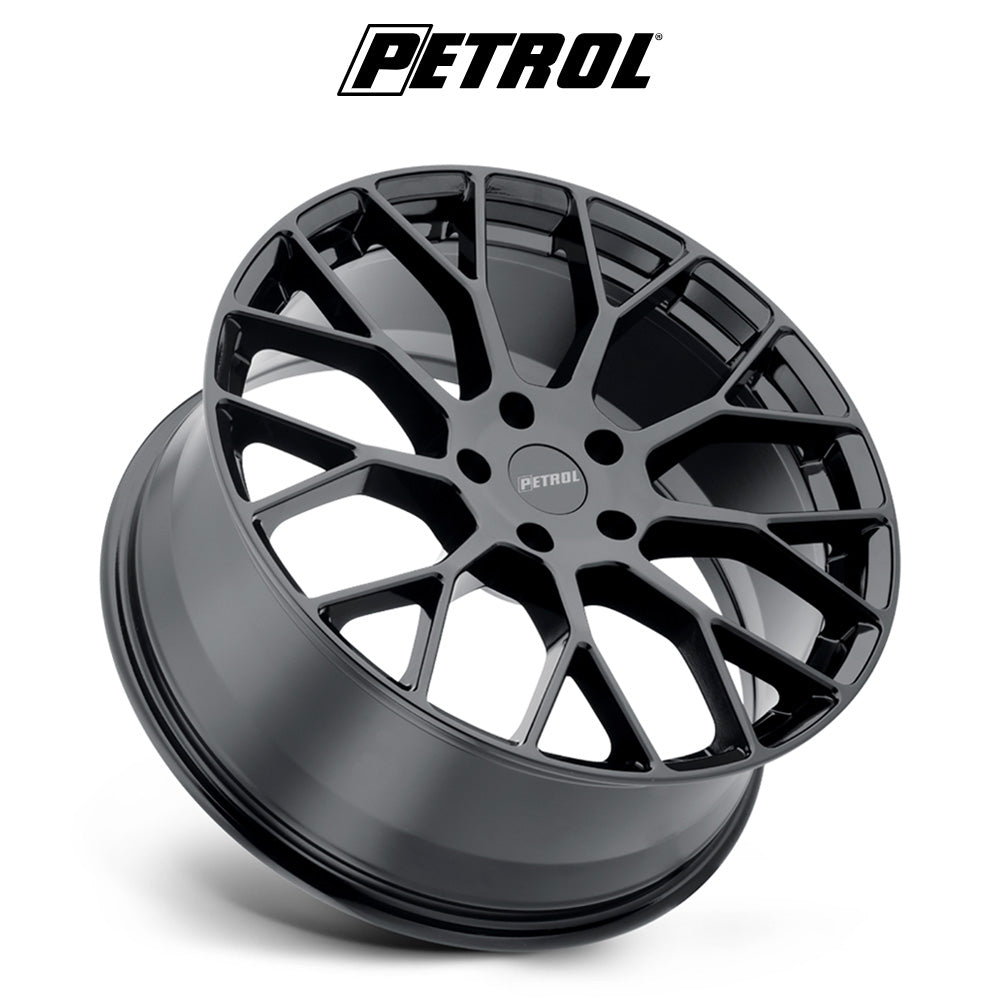 テスラモデルＹ用 ペトロール P2B 20x8.5J ET 40 フロント、リア グロスブラック ホイール４本セット　Petrol PE P2B 20X8.5 5X4.5 76 G-BLK MACH +40 (消費税、送料込み)