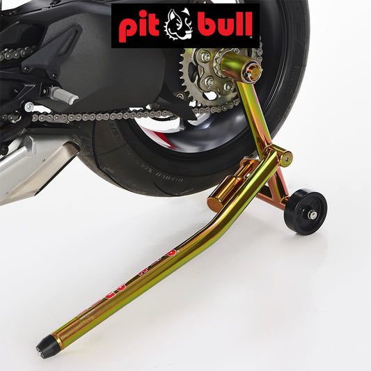 ドゥカティ １２９９パニガーレ用 ピットブル製 ハイブリッド 片手 リアスタンド(左側のみ)　Pitbull Hybrid One Armed Rear - Ducati Large hub (left pin only) (消費税、送料込み)