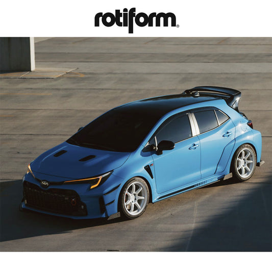 トヨタ ＧＲカローラ(Toyota GR Corolla)用 ロティフォーム BPU 18x9.5J ET 38 フロント、リア グロスホワイト ホイール４本セット　Rotiform BPU 18X9.5 5X4.5 72 +38 WHITE (消費税、送料込み)