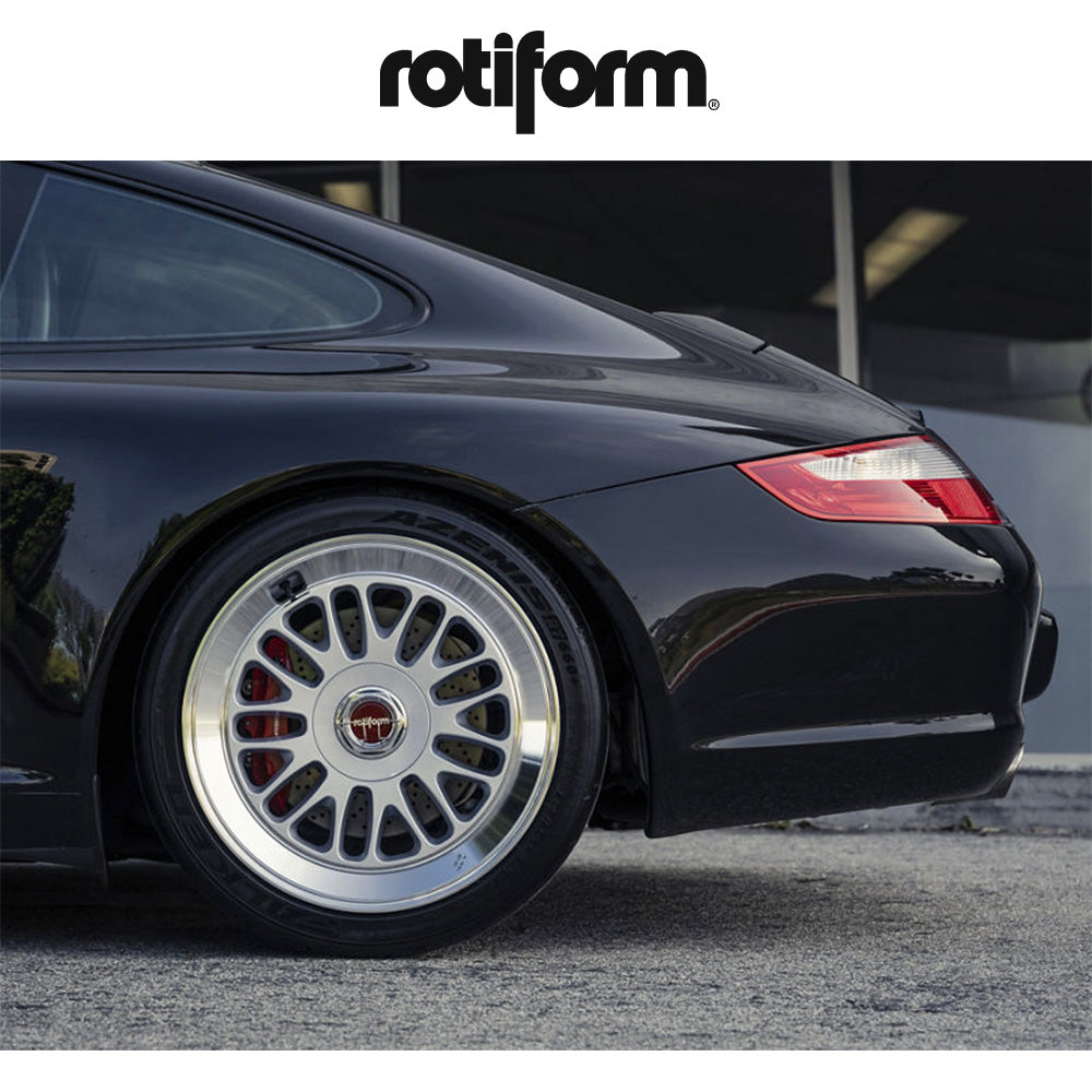 ホンダ シビック用 ロティフォーム SCP 18x8.5J ET 35 フロント&リア グロスブラック／ダイアモンドカットリップ フローフォーミング・アルミニウムホイール４本セット (消費税、送料込み)