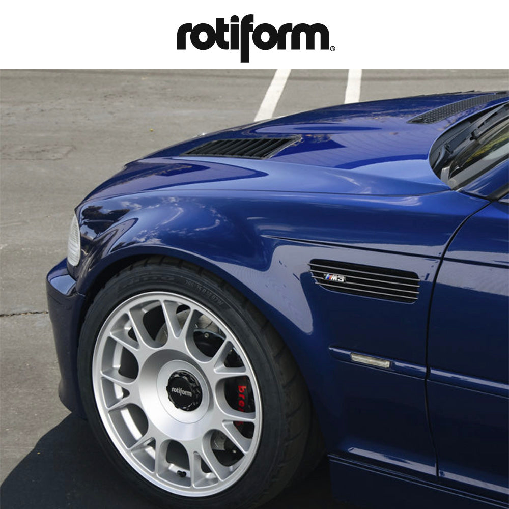ＢＭＷ Ｍ３用 ロティフォーム TUF-R 18x8.5J ET 45 フロント、18x9.5J ET 38 リア サテンシルバー ホイール４本セット　Rotiform TUF-R 18X8.5 5X4.25/120 72 SS 45MM / TUF-R 18X9.5 5X4.25/120 72 SS 38MM (消費税、送料込み)