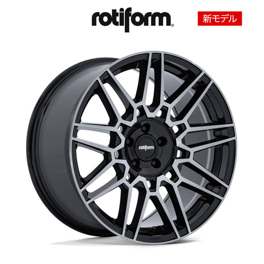 ホンダ シビック用 ロティフォーム TDX 19X8.5 J ET 35 フロント&リア グロスブラック ダブルダークティント フローフォーミング・アルミニウムホイール４本セット (消費税、送料込み)