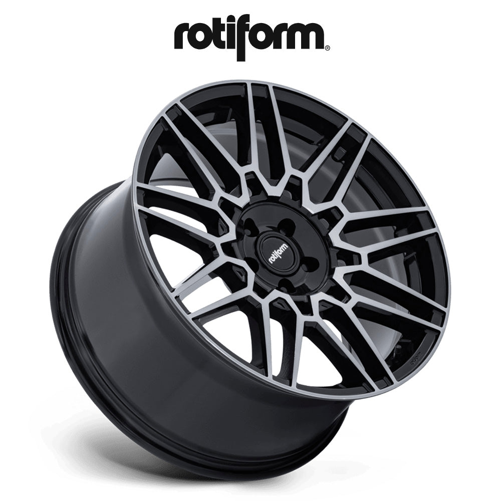 ホンダ シビック用 ロティフォーム TDX 19X8.5 J ET 35 フロント&リア グロスブラック ダブルダークティント フローフォーミング・アルミニウムホイール４本セット (消費税、送料込み)