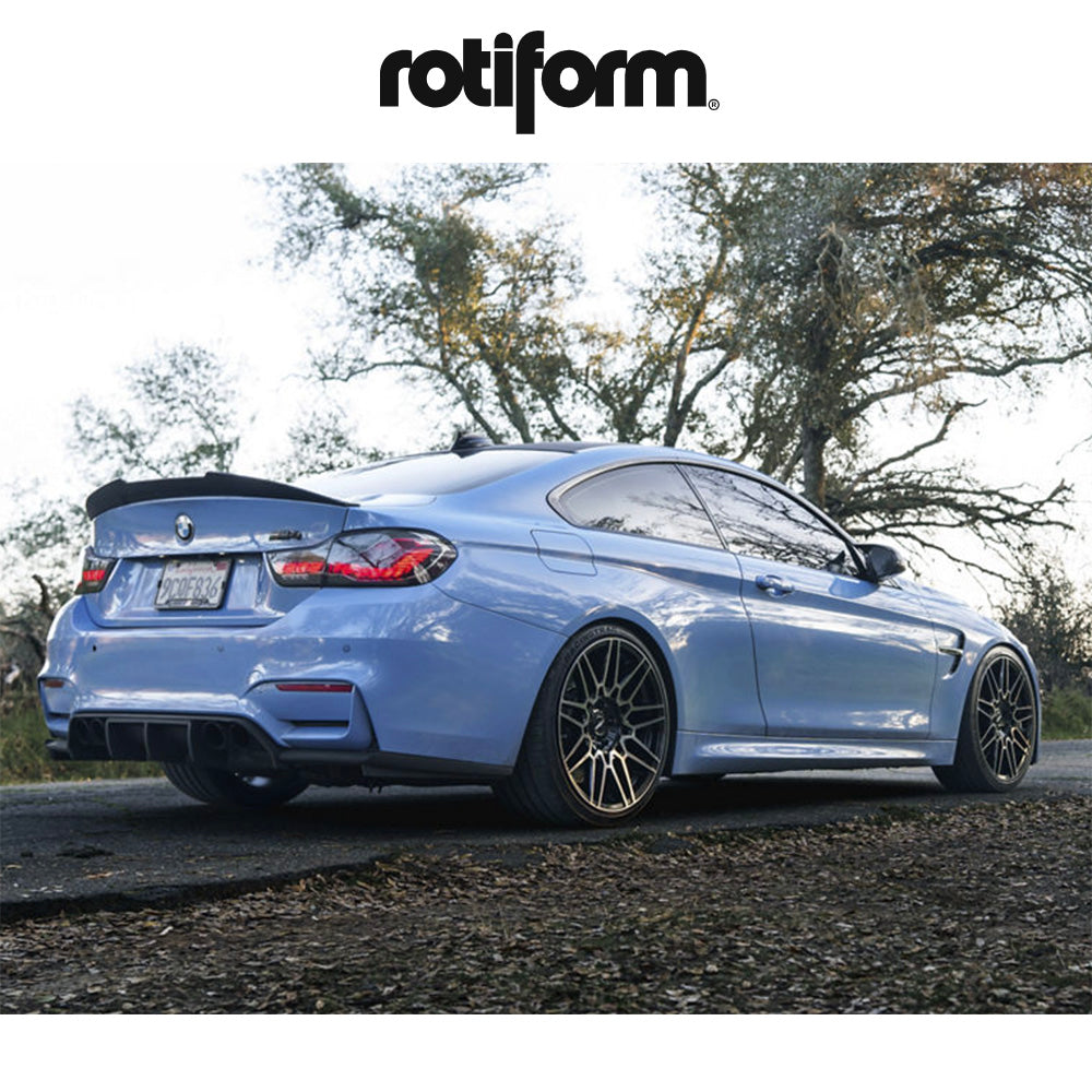 ホンダ シビック用 ロティフォーム TDX 19X8.5 J ET 35 フロント&リア グロスブラック ダブルダークティント フローフォーミング・アルミニウムホイール４本セット (消費税、送料込み)