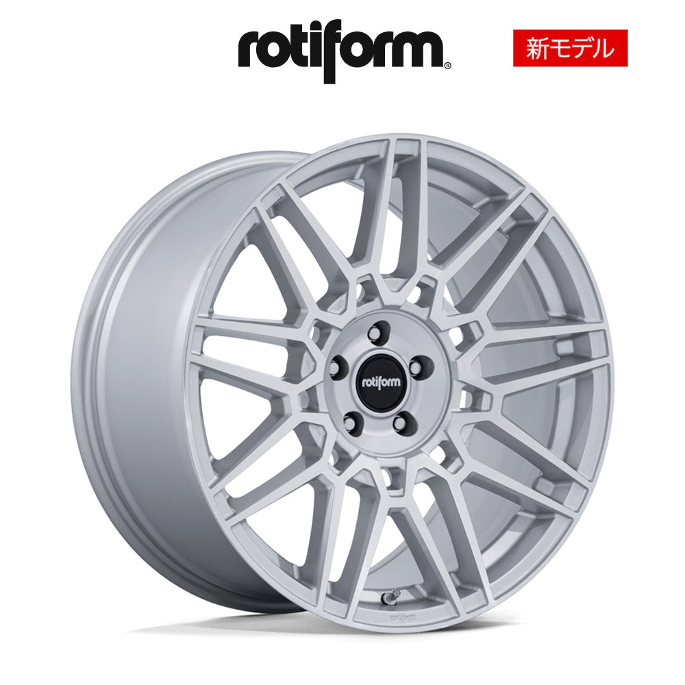 ホンダ シビック用 ロティフォーム TDX 19X8.5J ET 35 フロント&リア シルバー ウィズ マシンドフェイス フローフォーミング・アルミニウムホイール４本セット (消費税、送料込み)
