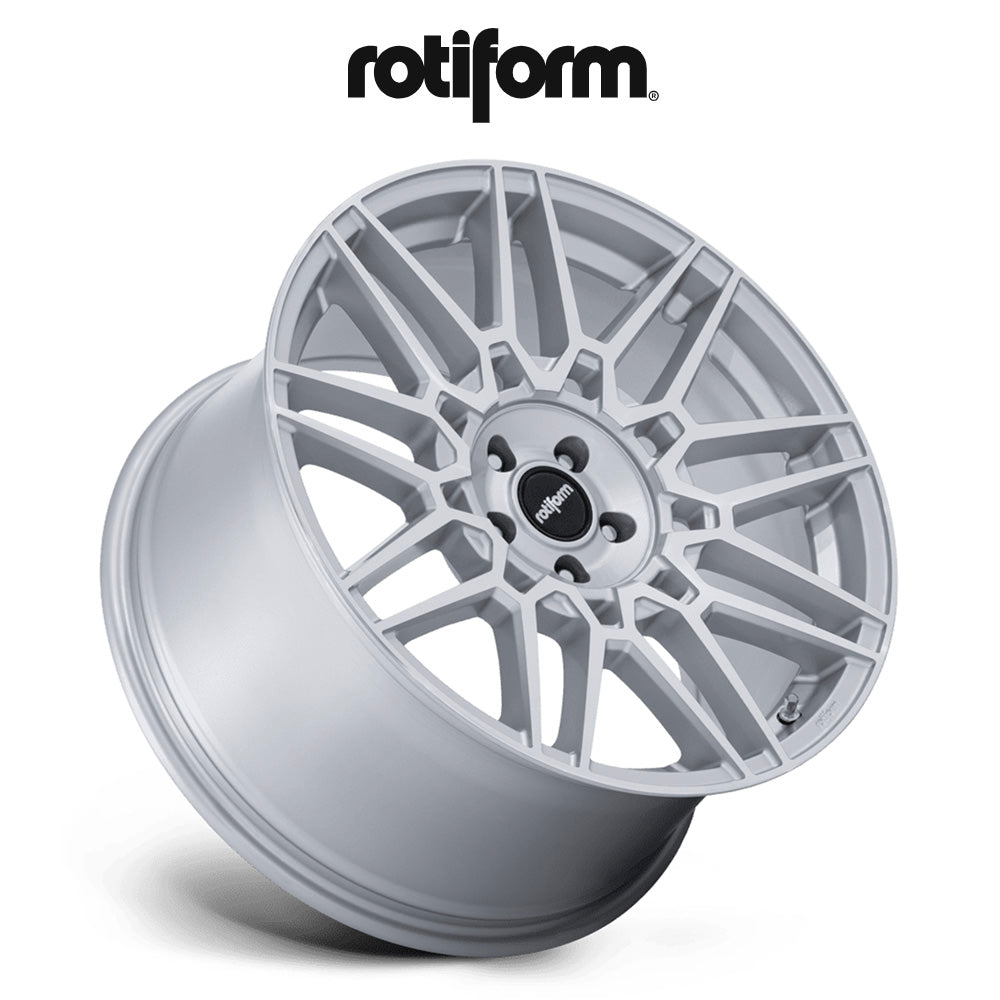 ホンダ シビック用 ロティフォーム TDX 19X8.5J ET 35 フロント&リア シルバー ウィズ マシンドフェイス フローフォーミング・アルミニウムホイール４本セット (消費税、送料込み)