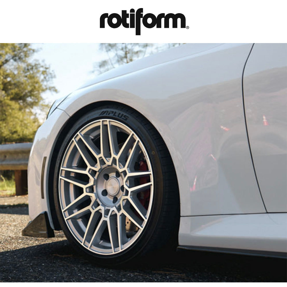 ホンダ シビック用 ロティフォーム TDX 19X8.5J ET 35 フロント&リア シルバー ウィズ マシンドフェイス フローフォーミング・アルミニウムホイール４本セット (消費税、送料込み)