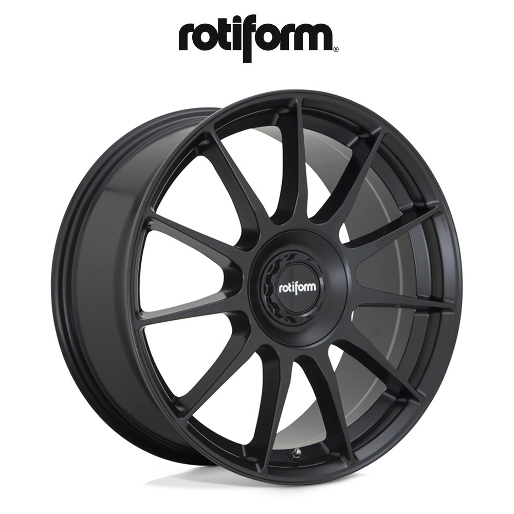 アウディ Ａ４用 ロティフォーム DTM 18x8.5J ET 35 フロント&リア サテンブラック ホイール４本セット　Rotiform DTM 18X8.5 5X112/120 72 +35 BD (送料無料)