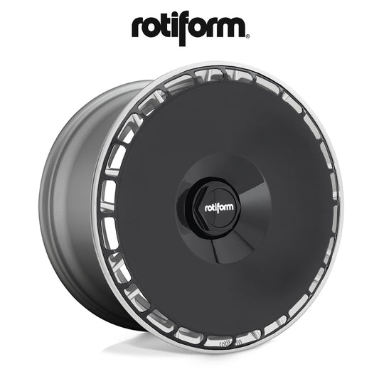 スバル ＷＲＸ Ｓ４用 ロティフォーム エアロディスク(グロスブラック)付き RSE 18x8.5J ET 35 フロント&リア グロスシルバー ホイール４本セット (消費税、送料込み)