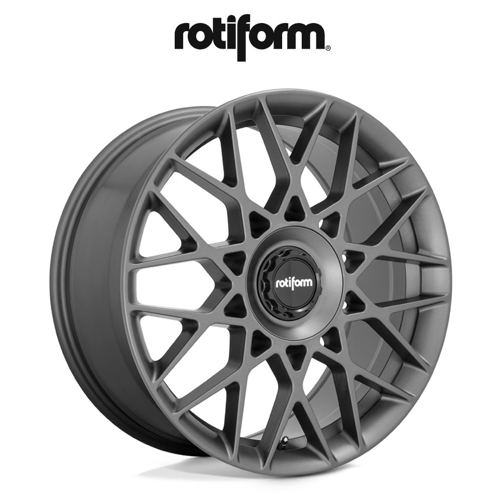 アウディ Ａ４用 ロティフォーム BLQ-C 19x8.5J ET 35 フロント、リア アンスラサイト ホイール４本セット　Rotiform BLQ-C 19X8.5 5X112 66.56 GD 35MM (消費税、送料込み)