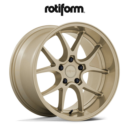 アウディＡ５スポーツバック(Audi A5 Sportback)用 ロティフォーム LTN-J 19x9.5J ET 30 フロント&リア グロスゴールド ホイール４本セット Rotiform LTN-J 19X9.5 5X112 66 +30 G-GOLD (消費税、送料込み)