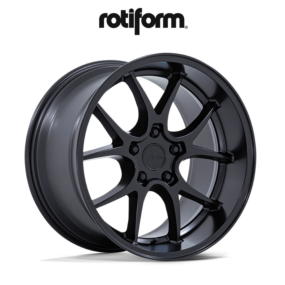 日産 フェアレディＺ (Nissan Z)用 ロティフォーム LTN-J 19X9.5J ET20 フロント、19X10.5J ET40 リア マットブラックホイール４本セット　Rotiform LTN-J 19X9.5 5X4.5 72 +20 M-BLK / LTN-J 19X10.5 5X4.5 72 +40 M-BLK (消費税、送料込み)