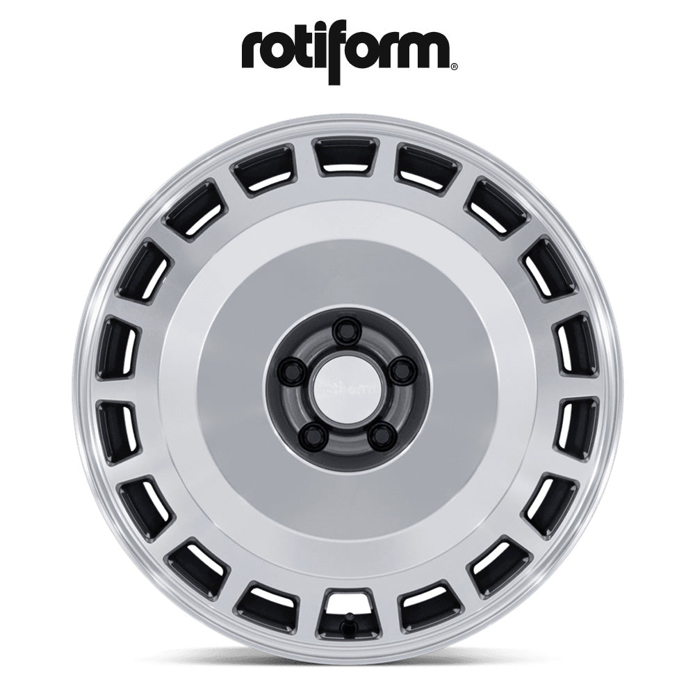 日産 ＧＴ－Ｒ用 ロティフォーム ZBF 19x8.5J ET 35 フロント、19x10.5 ET 35 リア アンスラサイト マシンドフェイス フローフォーミング・アルミニウムホイール４本セット (消費税、送料込み)