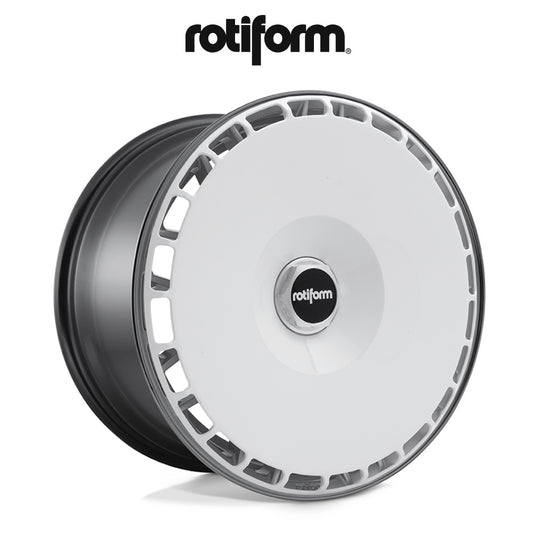 トヨタ ＧＲ８６用 ロティフォーム エアロディスク(グロスホワイト)付きLAS-R 19x8.5J ET 35 フロント&リア マットブラック ホイール４本セット (消費税、送料込み)