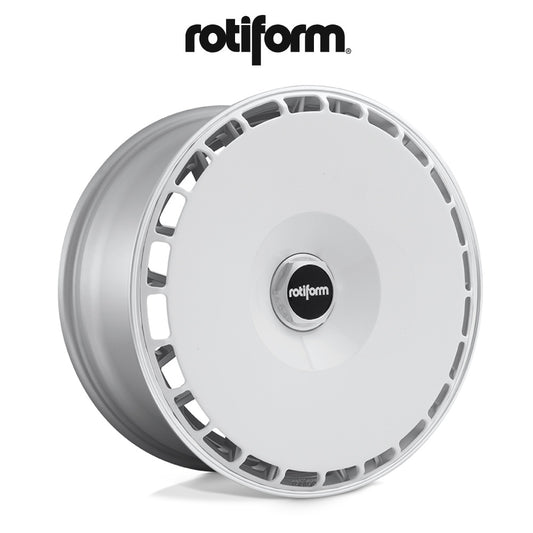 スバル ＷＲＸ Ｓ４用 ロティフォーム エアロディスク(グロスホワイト)付き LAS-R 19x8.5J ET 45 フロント&リア グロスシルバー ホイール４本セット (消費税、送料込み)