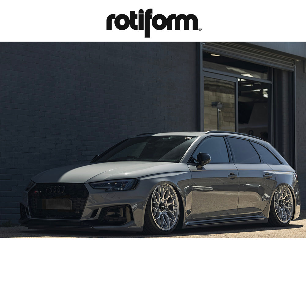 アウディ Ａ４用 ロティフォーム SGN 19x8.5J ET 35 フロント、リア グロスシルバー ホイール４本セット　Rotiform SGN 19X8.5 5X112 66.5 SL 35MM (消費税、送料込み)