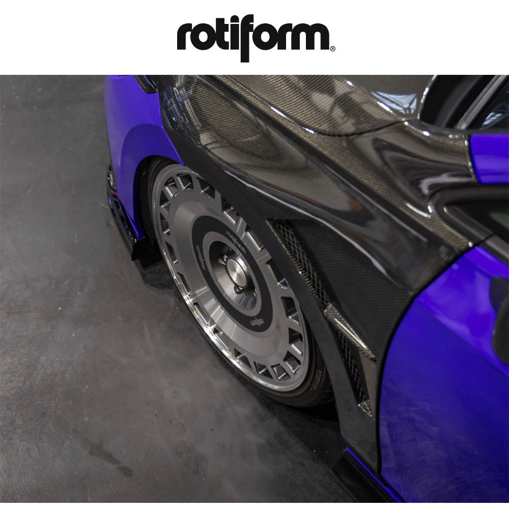 ＢＭＷ ５シリーズ用 ロティフォーム ZBF 19x8.5J ET 25 フロント、19x10.5J ET 35 リア アンスラサイト マシンドフェイス フローフォーミング・アルミニウムホイール４本セット (消費税、送料込み)
