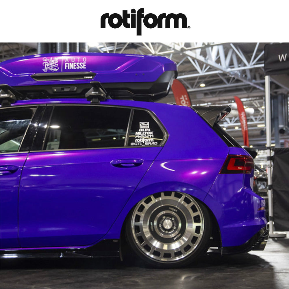 ＢＭＷ ５シリーズ用 ロティフォーム ZBF 19x8.5J ET 25 フロント、19x10.5J ET 35 リア アンスラサイト マシンドフェイス フローフォーミング・アルミニウムホイール４本セット (消費税、送料込み)