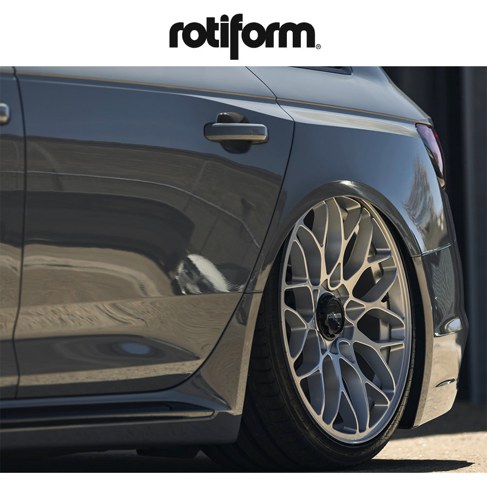 アウディ Ａ４用 ロティフォーム SGN 19x8.5J ET 35 フロント、リア グロスシルバー ホイール４本セット　Rotiform SGN 19X8.5 5X112 66.5 SL 35MM (消費税、送料込み)