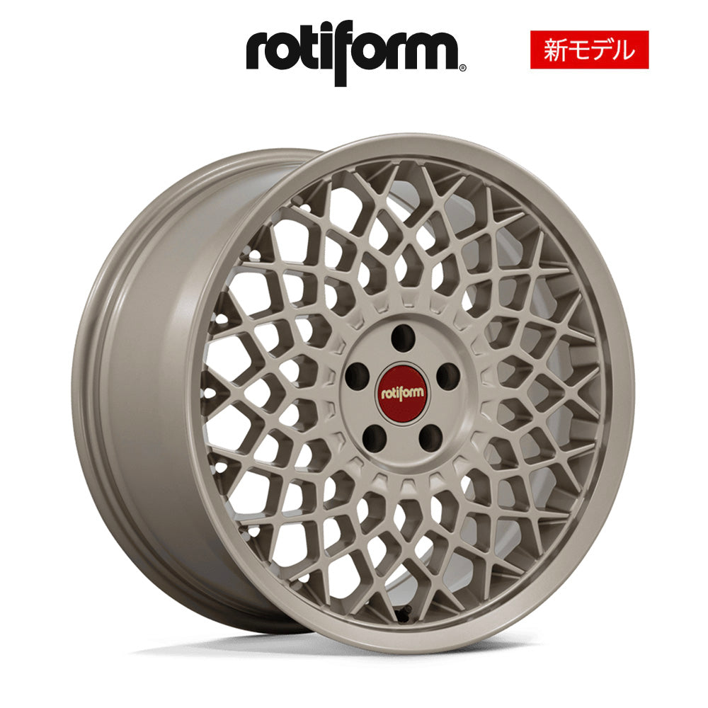 ホンダ シビック用 ロティフォーム CJJ 18x8.5J ET 35 フロント&リア マットゴールド フローフォーミング・アルミニウムホイール４本セット (消費税、送料込み)