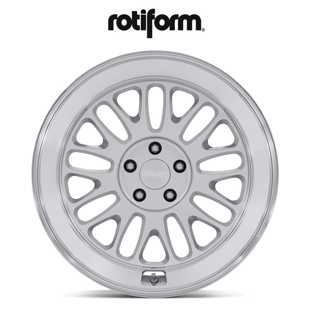 ホンダ シビック用 ロティフォーム SCP 18x8.5J ET 35 フロント&リア グロス シルバー ダイヤモンド カット リップ フローフォーミング・アルミニウムホイール４本セット (消費税、送料込み)