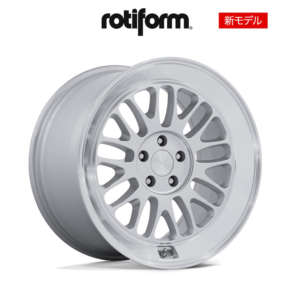 ホンダ シビック用 ロティフォーム SCP 18x8.5J ET 35 フロント&リア グロス シルバー ダイヤモンド カット リップ フローフォーミング・アルミニウムホイール４本セット (消費税、送料込み)