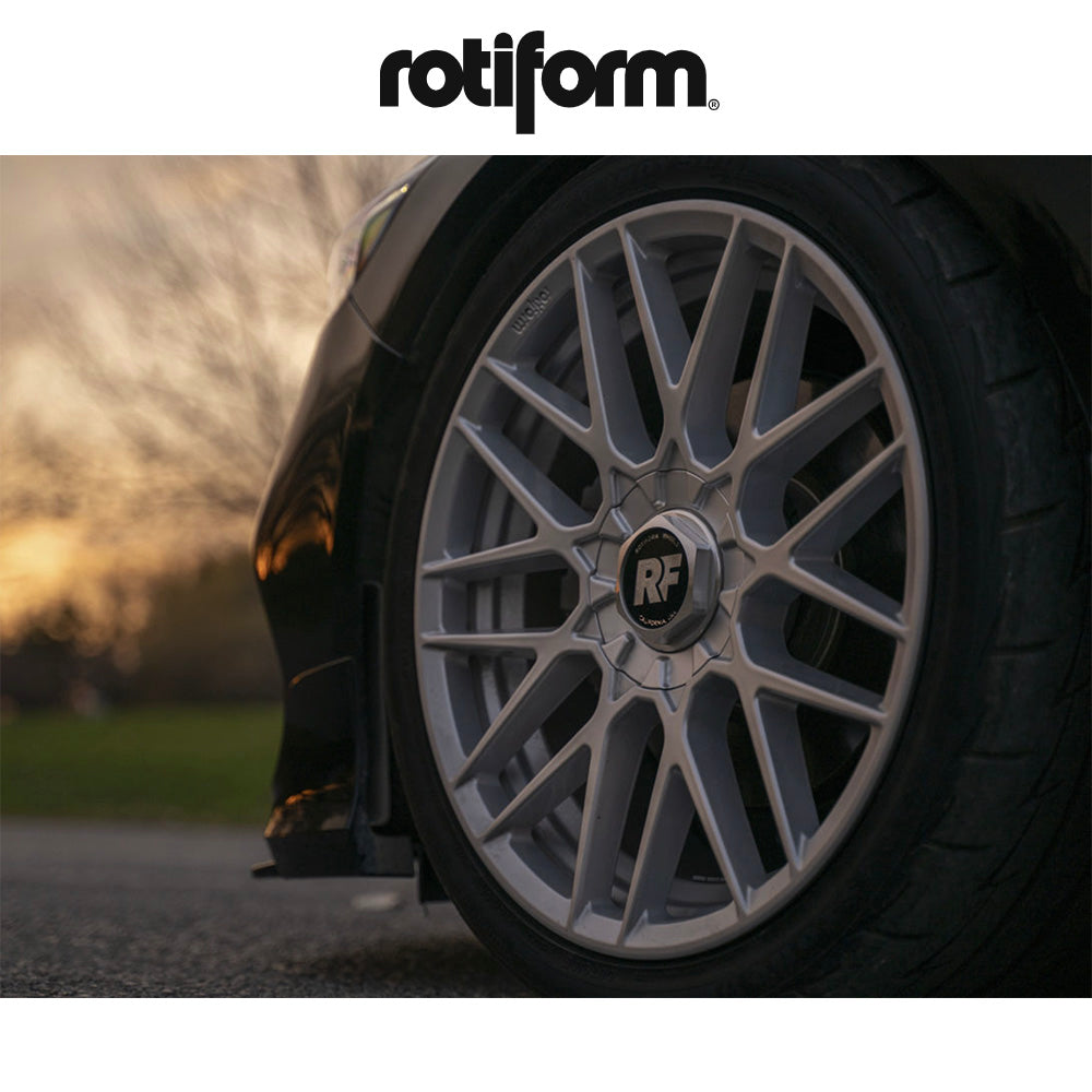 アウディＡ５用(Audi A5)用 ロティフォーム エアロディスク(グロスホワイト)付き RSE 18x8.5J ET 35 フロント&リア マットアンスラサイト ホイール４本セット Rotiform RSE 18X8.5 5X100/112 66.6 GD 35MM (消費税、送料込み)