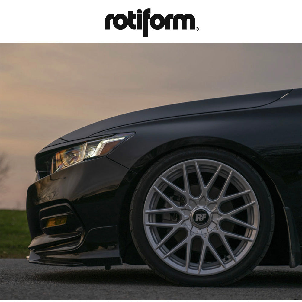 アウディＡ５用(Audi A5)用 ロティフォーム エアロディスク(グロスホワイト)付き RSE 18x8.5J ET 35 フロント&リア マットアンスラサイト ホイール４本セット Rotiform RSE 18X8.5 5X100/112 66.6 GD 35MM (消費税、送料込み)