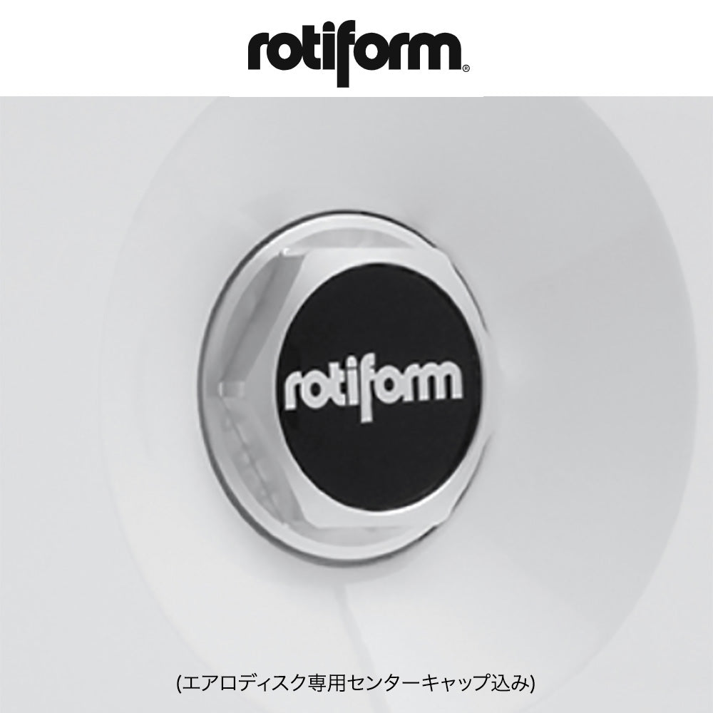 ロティフォーム エアロディスク(１８インチ、グロスホワイト)４枚セット(エアロディスク専用センターキャップ４個付き)　32170-AC-18W: AERO COVER 18" - WHITE (消費税、送料込み)