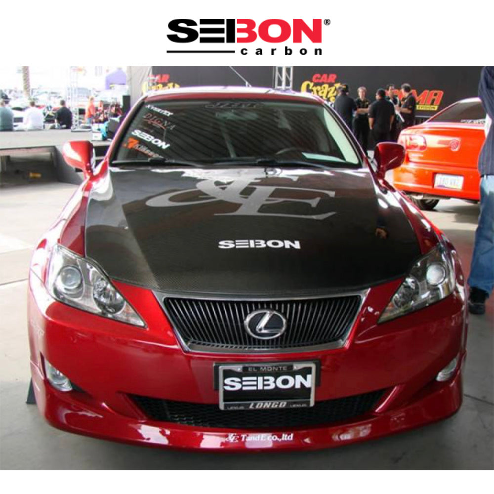 2010-2012年式レクサス ＩＳ２５０Ｃ用 セイボンカーボン 純正スタイル カーボンファイバー製ボンネット　Seibon Carbon OEM-Style Carbon Fiber Hood For 2006-2013 Lexus IS250/350 And 2010-2012 Lexus IS C (消費税、送料込み)