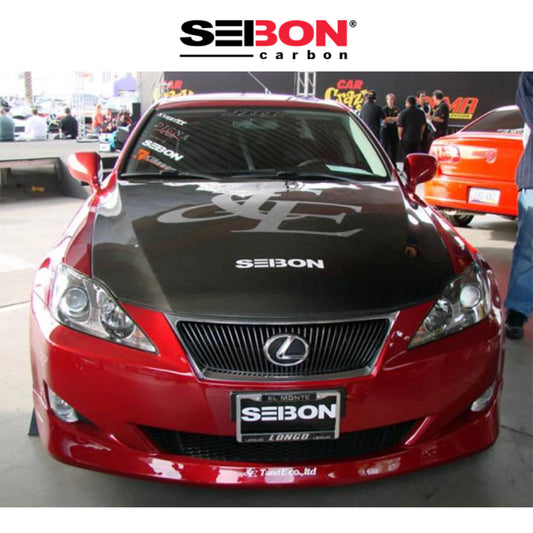 2006-2013年式レクサス ＩＳ２５０/ＩＳ３５０用 セイボンカーボン 純正スタイル カーボンファイバー製ボンネット　Seibon Carbon OEM-Style Carbon Fiber Hood For 2006-2013 Lexus IS250/350 And 2010-2012 Lexus IS C (消費税、送料込み)