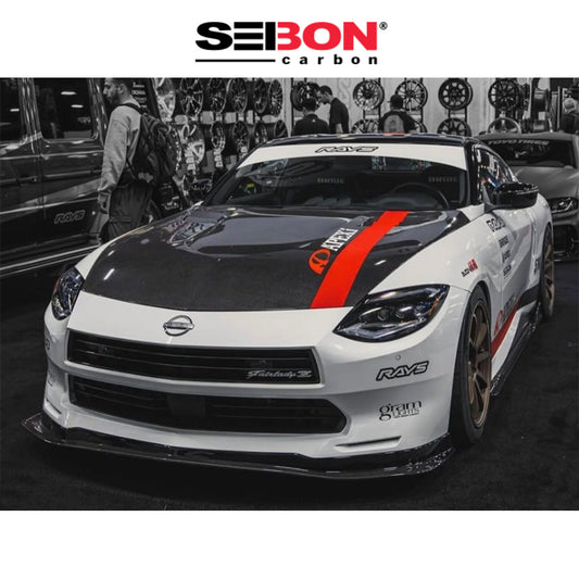 2023-2025年式 日産 フェアレディ Z ヘリテージエディション用 セイボンカーボン カーボンファイバー製フロントリップ Seibon Carbon Carbon Fiber Front Lip For 2023-2025 Nissan Z Heritage Edition (消費税、送料込み)