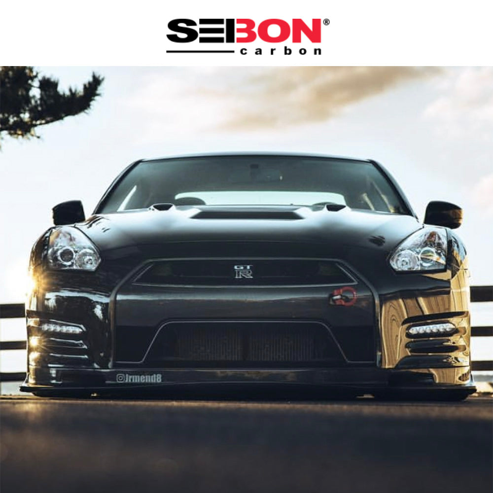 2009-2016年式日産 ＧＴ－Ｒ用 セイボンカーボン DSスタイル カーボンファイバー製ボンネット　Seibon Carbon DS-Style Carbon Fiber Hood For 2009-2016 Nissan GT-R (消費税、送料込み)