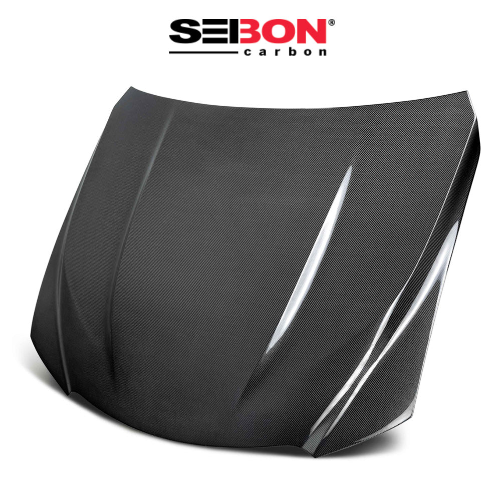 2022-2025年式 レクサス ＩＳ５００ Ｆスポーツパフォーマンス用 セイボンカーボン DVスタイル カーボンファイバー製ボンネット　Seibon Carbon OEM-Style Carbon Fiber Hood For 2022-2025 Lexus IS 500 F Sport Performance (消費税、送料込み)