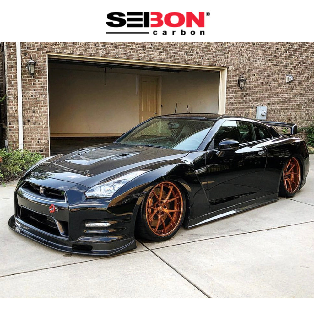 2009-2016年式日産 ＧＴ－Ｒ用 セイボンカーボン DSスタイル カーボンファイバー製ボンネット　Seibon Carbon DS-Style Carbon Fiber Hood For 2009-2016 Nissan GT-R (消費税、送料込み)