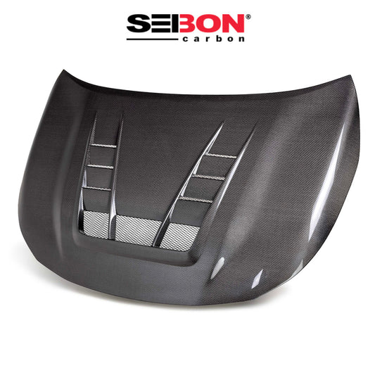 2023-2025年式トヨタ ＧＲカローラ用 セイボンカーボン TVスタイル カーボンファイバー製ボンネット　Seibon Carbon TV-Style Double-Sided Carbon Fiber Hood For 2023-2025 Toyota GR Corolla (消費税、送料込み)