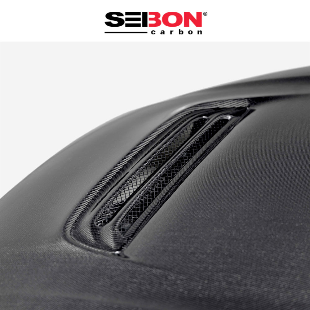 2023-2025年式 ホンダ シビック タイプＲ用 セイボンカーボン 純正スタイルのカーボンファイバー製ボンネット　Seibon carbon OEM-Style Carbon Fiber Hood For 2023-2025 Honda Civic Type R (送料無料)