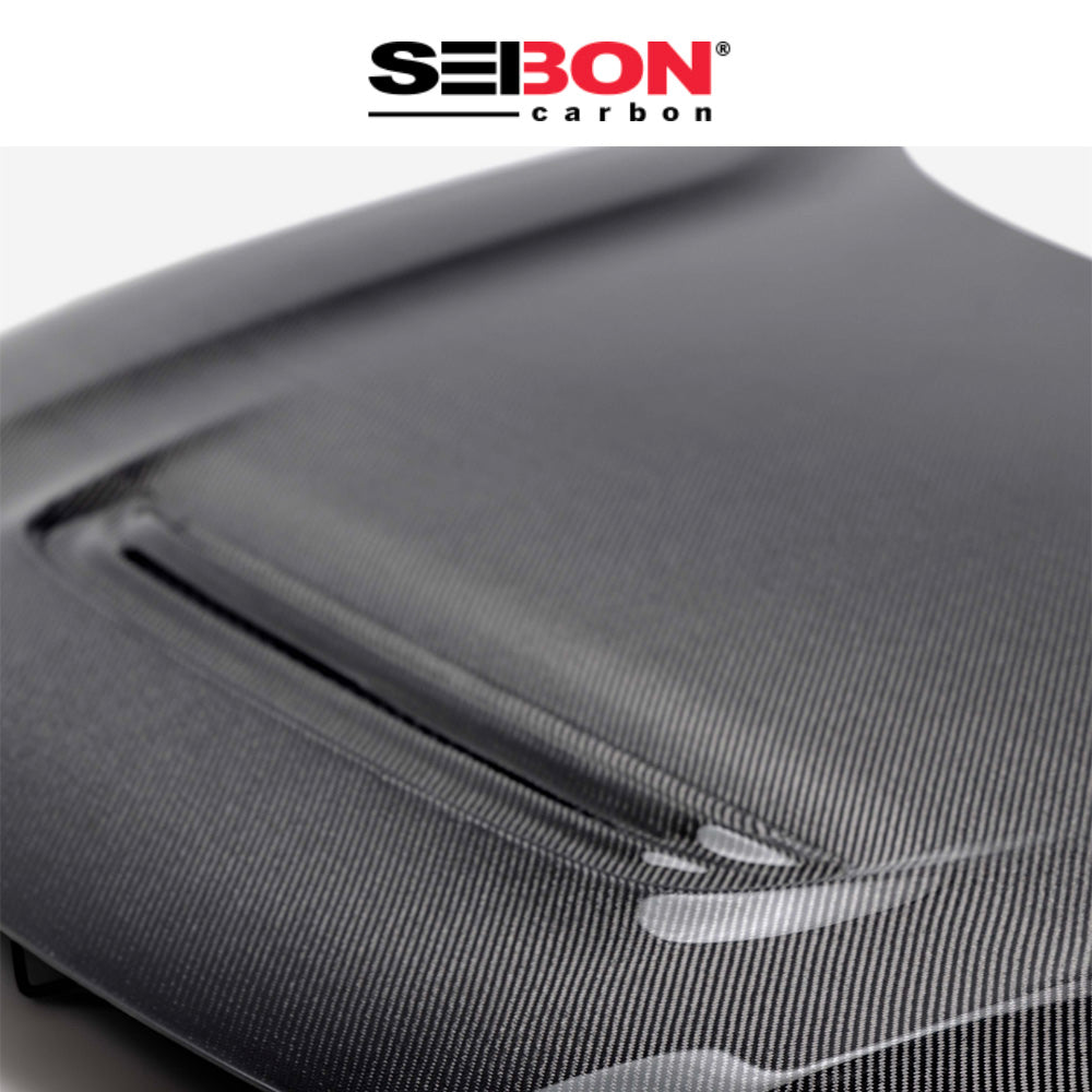 2023-2025年式 ホンダ シビック タイプＲ用 セイボンカーボン 純正スタイルのカーボンファイバー製ボンネット　Seibon carbon OEM-Style Carbon Fiber Hood For 2023-2025 Honda Civic Type R (送料無料)
