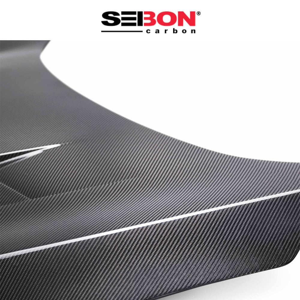 2016-2021年式 ホンダ シビック用 セイボンカーボン TSスタイル カーボンファイバー製ボンネット　Seibon Carbon TS-Style Carbon Fiber Hood For 2016-2021 Honda Civic 2DR/4DR (消費税、送料込み)