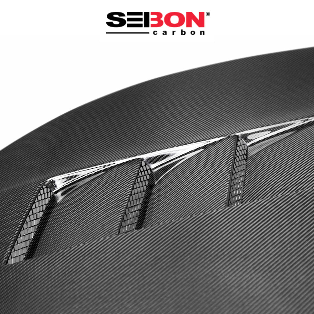 2016-2021年式 ホンダ シビック用 セイボンカーボン TSスタイル カーボンファイバー製ボンネット　Seibon Carbon TS-Style Carbon Fiber Hood For 2016-2021 Honda Civic 2DR/4DR (消費税、送料込み)