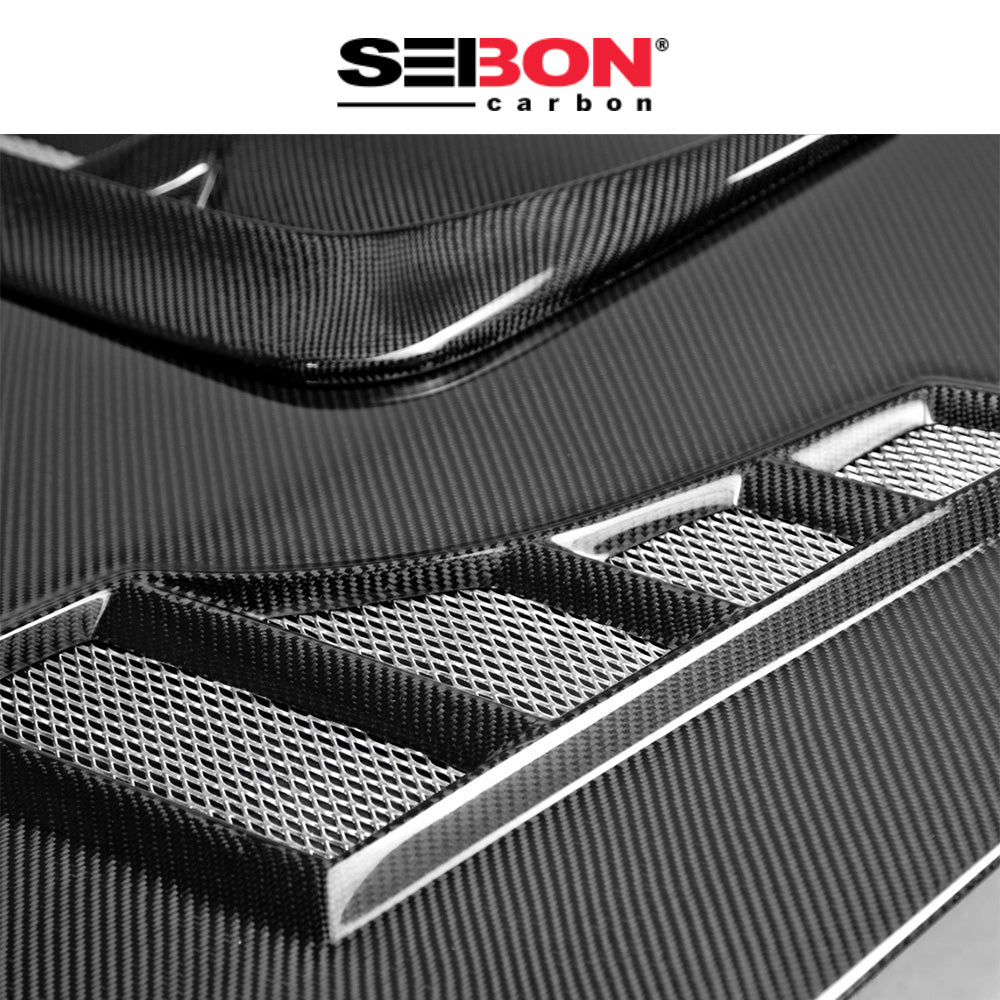 2006-2007年式 スバル WRX STI 用 セイボンカーボン CWスタイル カーボンファイバー製ボンネット　Seibon Carbon CW-Style Carbon Fiber Hood For 2006-2007 Subaru Impreza/WRX/STi (消費税、送料込み)